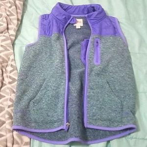 Purple and grey vest